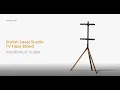 True Vision Stylish Easel Studio TV Floor Stand Installation TVFS30-44F