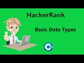 Basic Data Types Hackerrank Solution C Hackerrank C