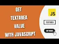 Get Textarea Tag Value with JavaScript HowToCodeSchool com