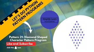 How To Create Diamond Shaped Character Pattern Program Python Program