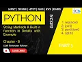 String Built in Function part 3 chapter 8 class 11 python tutorial in Hindi python for beginners