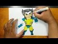 How to draw and coloring X-MEN WOLVERINE EASY step by step