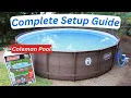 Coleman Above Ground Pool Installation 18 foot round pool setup