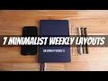 7 Minimalist Weekly Layouts For Bullet Journaling Beginner Friendly