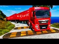 Trucks vs Speed Bumps - BeamNG Drive