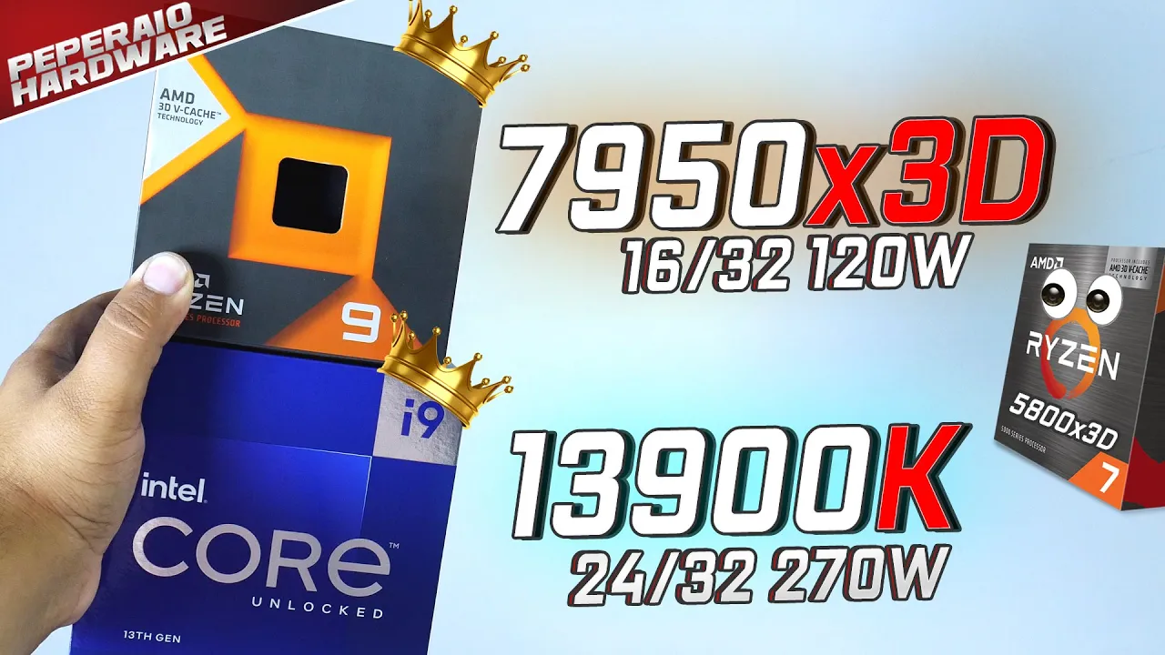 Review RYZEN 9 7950x3D, o MELHOR da AMD com 16 núcleos e 3DV Cache vs Core I9 13900K e R7 5800x3D