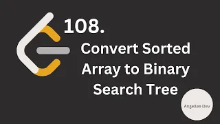 Convert Sorted Array to Binary Search Tree in JS 108 Tree Javascript Leetcode - Easy