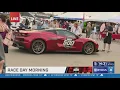 Chuck visits the Chevy display at IMS