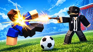 JUGANDO FUTBOL ILEGAL DE ROBLOX