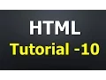 HTML Tutorial - HTML Creating Table Border Colspan Rowspan Background image