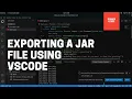 Exporting a JAR file in vscode - Manjaro