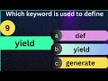 GIAIC Python Advanced MCQS-QUIZ-1