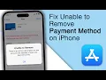 Fix Unable to Remove Payment Method because Active Subscription on iPhone 2023