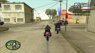 Small Town Bank with a 4 Star Wanted Level - GTA San Andreas - Badlands mission 9