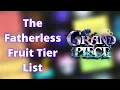 What s the most FATHERLESS Fruit in GPO Fatherless Fruit Tier List
