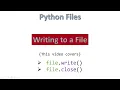 Writing to a File Python Hindi