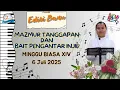 Download Lagu MAZMUR TANGGAPAN 06 JULI 2025. HARI MINGGU BIASA XIV. EDISI BARU. TAHUN C.
