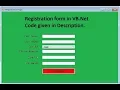 How to create a Registration Sign Up form in VB Net
