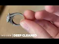 How Caked-On Gunk Is Deep Cleaned From Engagement Rings Deep Cleaned