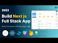 Build Full stack Next js App Next Js React Tailwind Css Firebase NextAuth Cloud File manager