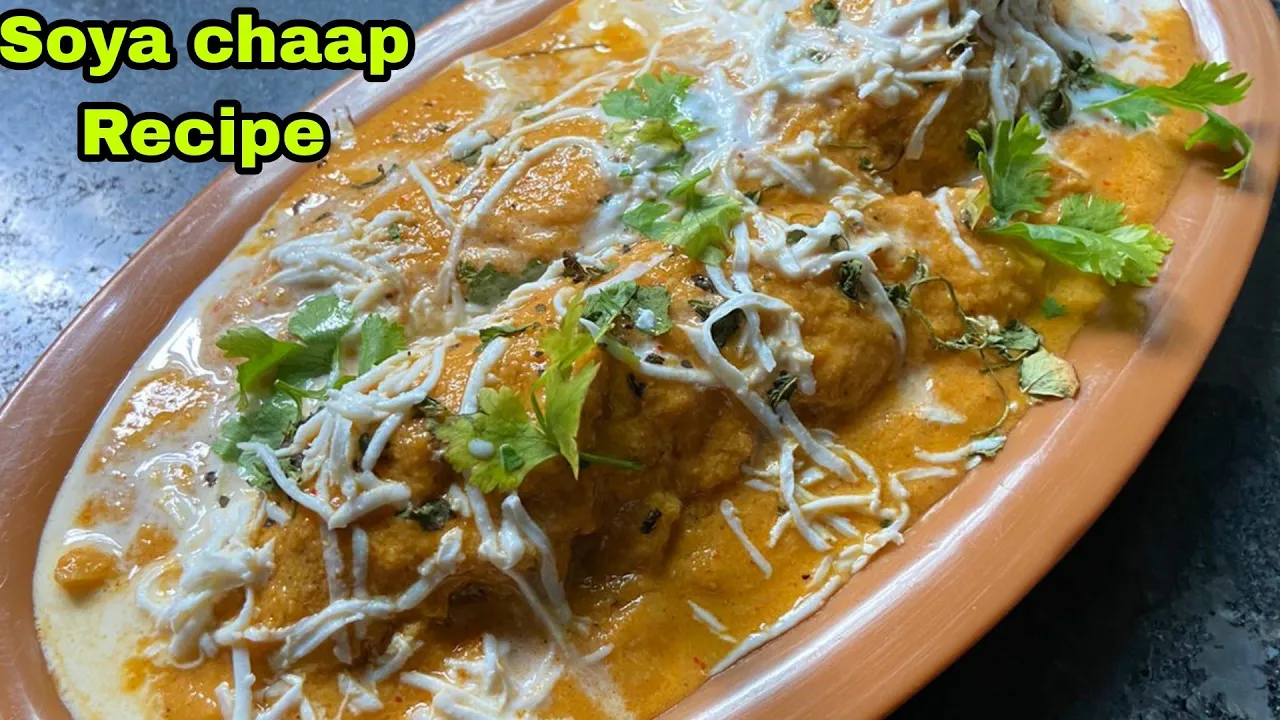 Soya Chaap Recipe   Restaurant style soya chaap masala        cooking with rupa  