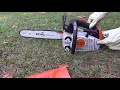 Motosierra STIHL ms192t encendido y corte