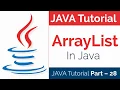 JAVA Tutorial Part - 28 How to Use ArrayList Package In Java