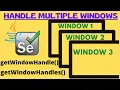 Handling Multiple Windows in Selenium How to Handle Multiple Windows in Selenium Window Handle