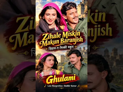Zihale Miskin Makun Baranjish | ज़िहाल-ए-मिस्कीं मकुन | Ghulami | Lata Mangeshkar, Shabbir Kumar ❤️🎶