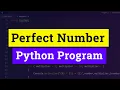 C Program to Check for Perfect Number