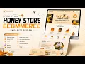Honey Store HTML Website Template Modern Responsive Ecommerce Landing Page Design 2026