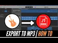 Download Lagu How to export a file to mp3 in Garageband - 2025