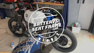 Vlog7 Scrambler/Brat BMW R80/7 Build | Battery tray and rear subframe fabrication