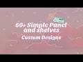 60 Custom Designs for Simple Panels and Shelves Animal Crossing New Horizons