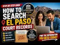 How to search El Paso court records