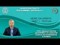 Lecture 17 More on Arrays Part 1 Textual data