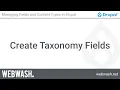 Managing Fields and Content Types 3 3 - Create Taxonomy Fields