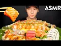 ASMR SUSHI SASHIMI PLATTER MUKBANG No Talking EATING SOUNDS Zach Choi ASMR