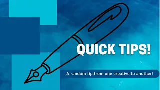 Random Quick Tip for Writers