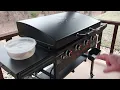 36 BLACKSTONE GRIDDLE UNBOXING ASSEMBLY SEASONING YOUR GRIDDLE