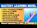 Mastery Learning Model learning and teaching For Ed aptitude
