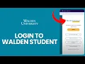 How to Login to Walden Student 2024