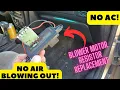 blower motor resistor replacement on a Chevy trailblazer
