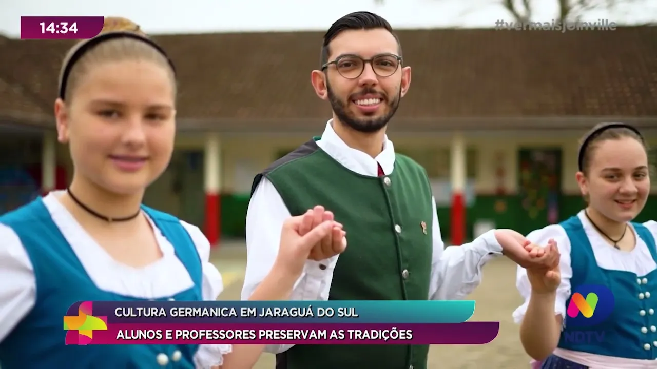 Cultura germânica em Jaraguá do Sul: alunos e professores preservam as tradições