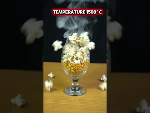 🔥 हाई टेम्परेचर पर पॉपकॉर्न का जबरदस्त एक्सपेरिमेंट! #popcorn