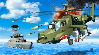Attack Helicopter CRASHES during Battle! (Stormworks)