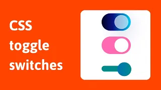 Code toggle switches with HTML and CSS