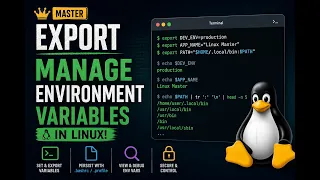 Master export - Manage Environment Variables in Linux