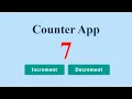 counter app in javascript using html css