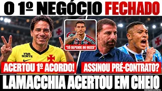 SAIU AGORA EM PLENA MANHÃ DE TERÇA NO VASCO! LAMACCHIA FECHA 1º NEGÓCIO E ACERTA EM CHEIO